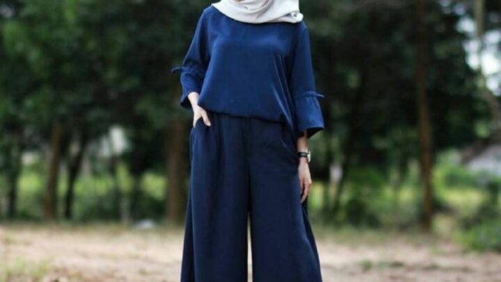 Baju Muslim Kombinasi Celana Panjang Kulot Untuk Remaja
